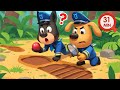 Giant Footprints | Police Cartoon | Safety Rules for Kids | Sheriff Labrador