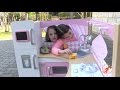 Kidkraft Grand Gourmet Corner Kids Toy Kitchen - Unboxing,Review and Pretend Cooking