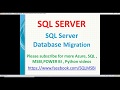 SQL Server Database Migration | Sql server migration issues | Upgrade sql 2012 to sql 2016