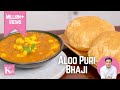 Halwai style potato bhaji and hot puri | Poori and Halwai style potato sabzi | Kunal Kapur Recipes