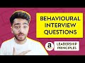 Top 10 BEHAVIOURAL INTERVIEW Questions | Amazon Leadership Principles