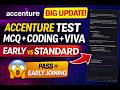 🔥Accenture Big News | Accenture Pre Onboarding Test Pattern 2026 🔥 | MCQ + Coding + Viva