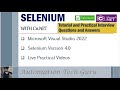 Selenium with C#.NET |Tutorial and Practical Interview Questions and Answers |Live Practical Example