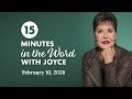 Prayers That Get Answered - Pt 1 | 15 Minutes in the Word with Joyce Meyer
