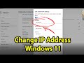 How to change IP address in Windows 11: Without any Software