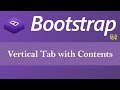 Vertical Tab with Their Contents in Bootstrap (Hindi)