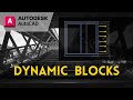 How to create Dynamic block with attributes in AutoCAD 2021?