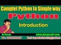 Python Tutorial || Python Introduction by Durga sir