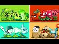 Random 20 Team COLOR Plants VS 4 Team Zombies - WHo Will WIn? - Pvz 2 Battlez