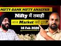 Nifty \u0026 Bank Nifty Price Action Analysis For 16 Feb 2026