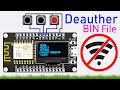 How to Install D.eauther BIN File on NodeMCU ESP8266 with .96 Inch OLED Display | Step-by-Step Guide