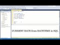 How to get DATE from DATETIME in SQL