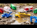 Oh No! Cars Stuck in Trouble 🚚🚌🚑 Rescue by Tow Truck!! + More Nursery Rhymes \u0026 Kids Songs