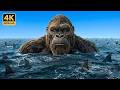 KING KONG vs METAL-EATING SHARKS: Insane Ocean Battle Against Millions of Sharks! | King Kong Movie