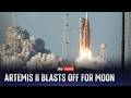 NASA's Artemis II launches for historic moon mission