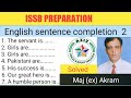 Sentence Completion | Psychological test | ISSB l Personality test |