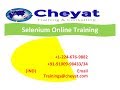 Selenium Online training II Trainings@Cheyat.com