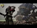 Epic Cinematic Space Marines Imperial Knight vs Eldar Wraith Knight - DoW2 Codex Edition