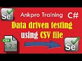 Selenium with C# 64 - Selenium Data Driven Testing using CSV file in MS Test | DataSource attribute