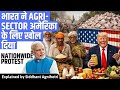 Nationwide protest : Does US India trade deal compromises Agriculture and dairy sector?