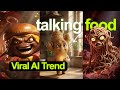 Talking FOOD 😱 Viral AI Trend ✅ How to Make Viral Object Talking Videos