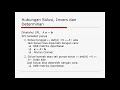 Matriks dan Ruang Vektor :  Teorema Hubungan Solusi Sistem Persamaan Linear, Invers, dan Determinan