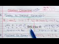 Binary to Decimal and Decimal to Binary Conversion | Learn Coding