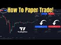 How To Paper Trade on TradingView (2024 Beginner Tutorial)