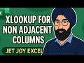 How to Use XLOOKUP for Non-Adjacent Columns in Excel | Easy Excel Tutorial