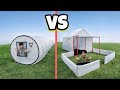 Low Budget vs High Budget FOAM House | Overnight Survival Challenge