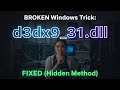 D3dx9_31.dll Missing? Here's the Solution.