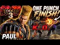Paul Phoenix One Punch Finish 💀 Tekken 3 Gameplay insane #tekken3 #gameplay y