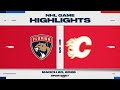 NHL Highlights | Panthers vs. Flames - March 20, 2026