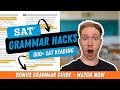 ALL SAT Grammar - Learn 50% of the SAT READING in 24 minutes