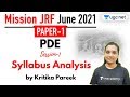 09:30 AM - JRF June 2021 Paper 1 | PDE by Kritika Pareek | Syllabus Analysis