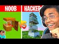 Minecraft NOOB vs HACKER : I CHEATED in a Build Challenge 😂