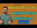Application of Definite Integrals | Problems | Length of Curve | in हिन्दी