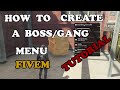 QB-CORE | CREATING A BOSS/GANG MENU | FIVEM