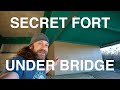 Camping In Secret Bridge Fort