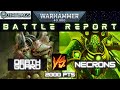 Death Guard vs Necrons | 2000 points | Warhammer 40k Battle Report 9th Edition
