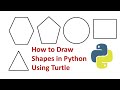 Python Turtle Module | How to Draw Shapes in Python using Turtle in Hindi