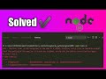 The term node is not recognized as the name of a cmdlet : Solved