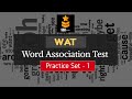 SSB Word Association Test (WAT) | WAT Practice Set 1 | ORIGINAL Most Repeated WAT words | SSB Guide