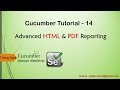 Advanced HTML and PDF Reporting in Cucumber
