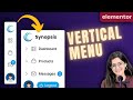 Responsive Vertical Menu in Elementor (FREE)