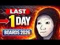 Last Day Plan for Class 12 | Board Exams 2026 class 12 | Gap Days