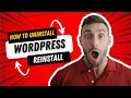 How to Uninstall and Reinstall WordPress from cPanel (2022) - Install WordPress cPanel 2022