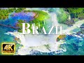 FLYING OVER BRAZIL 4K Video UHD - Soothing Music With Scenic Relaxation Film For Deep Relaxation