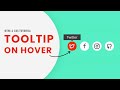Tooltip on Hover | HTML CSS Tutorial
