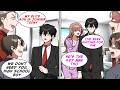 [Manga Dub] My Boss fired Me to hire His Son, but the Client CEO came and he lost it...!? [RomCom]